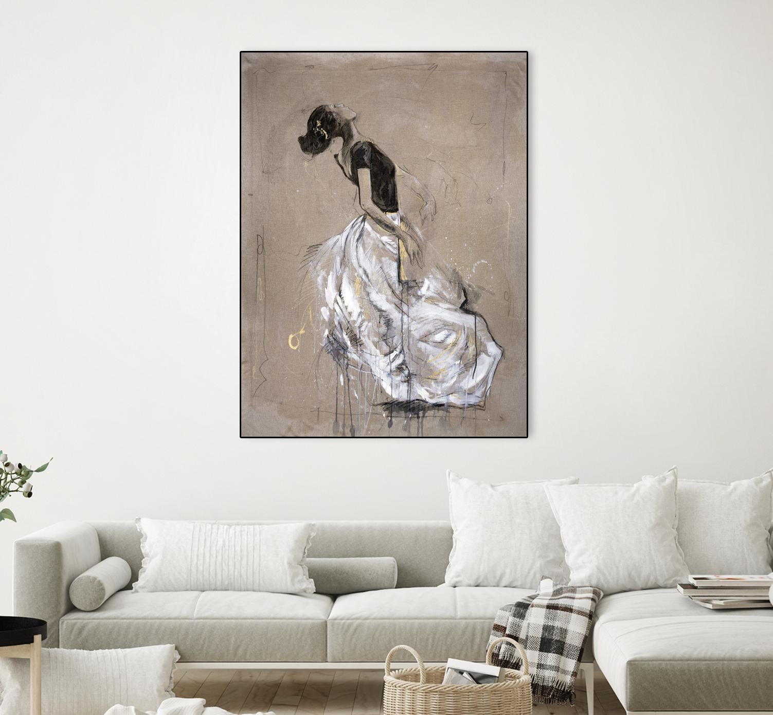 Living the Dream I by Marta Wiley on GIANT ART - white music - dance