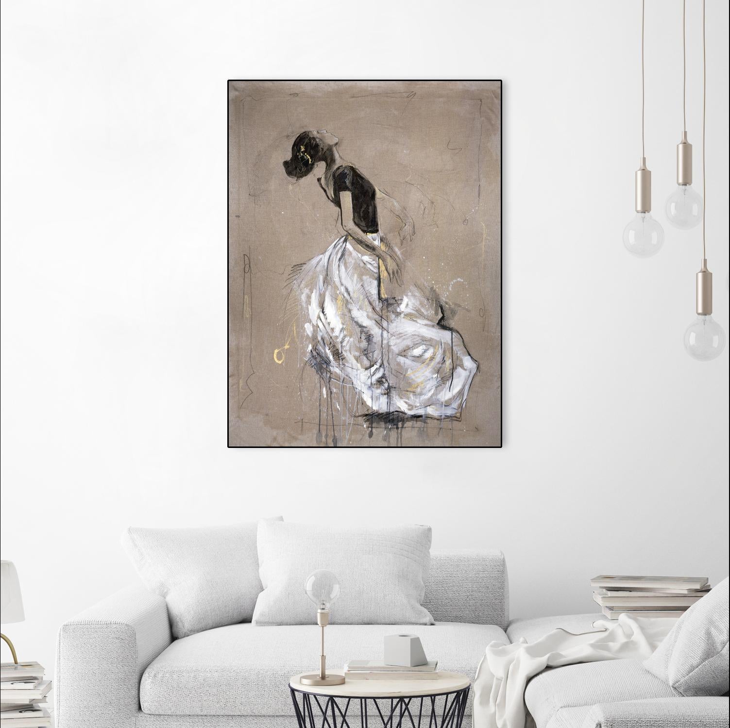 Living the Dream I by Marta Wiley on GIANT ART - white music - dance