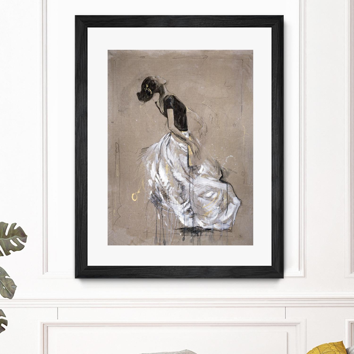 Living the Dream I by Marta Wiley on GIANT ART - white music - dance