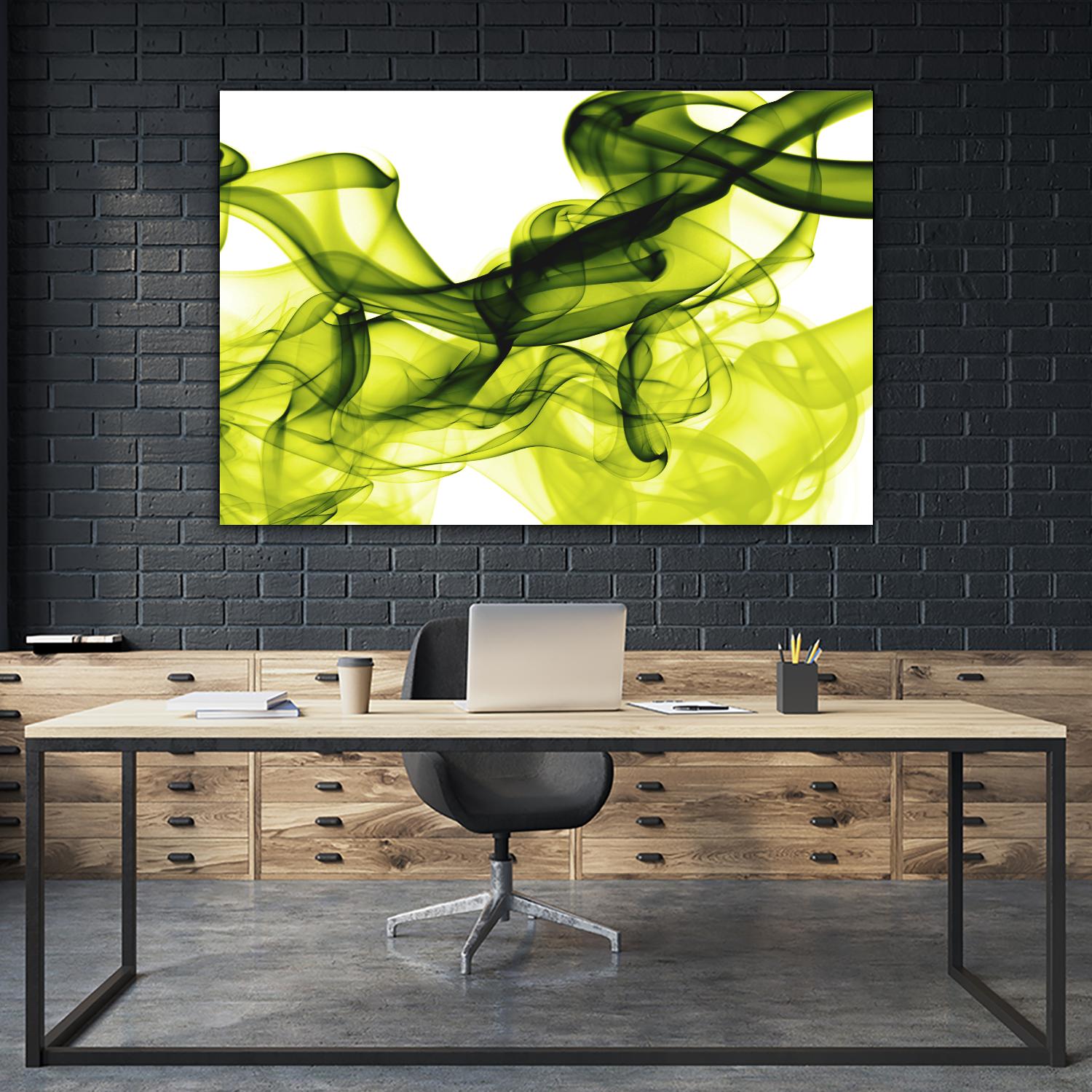 Green Smoke by GI ArtLab on GIANT ART - white abstract
