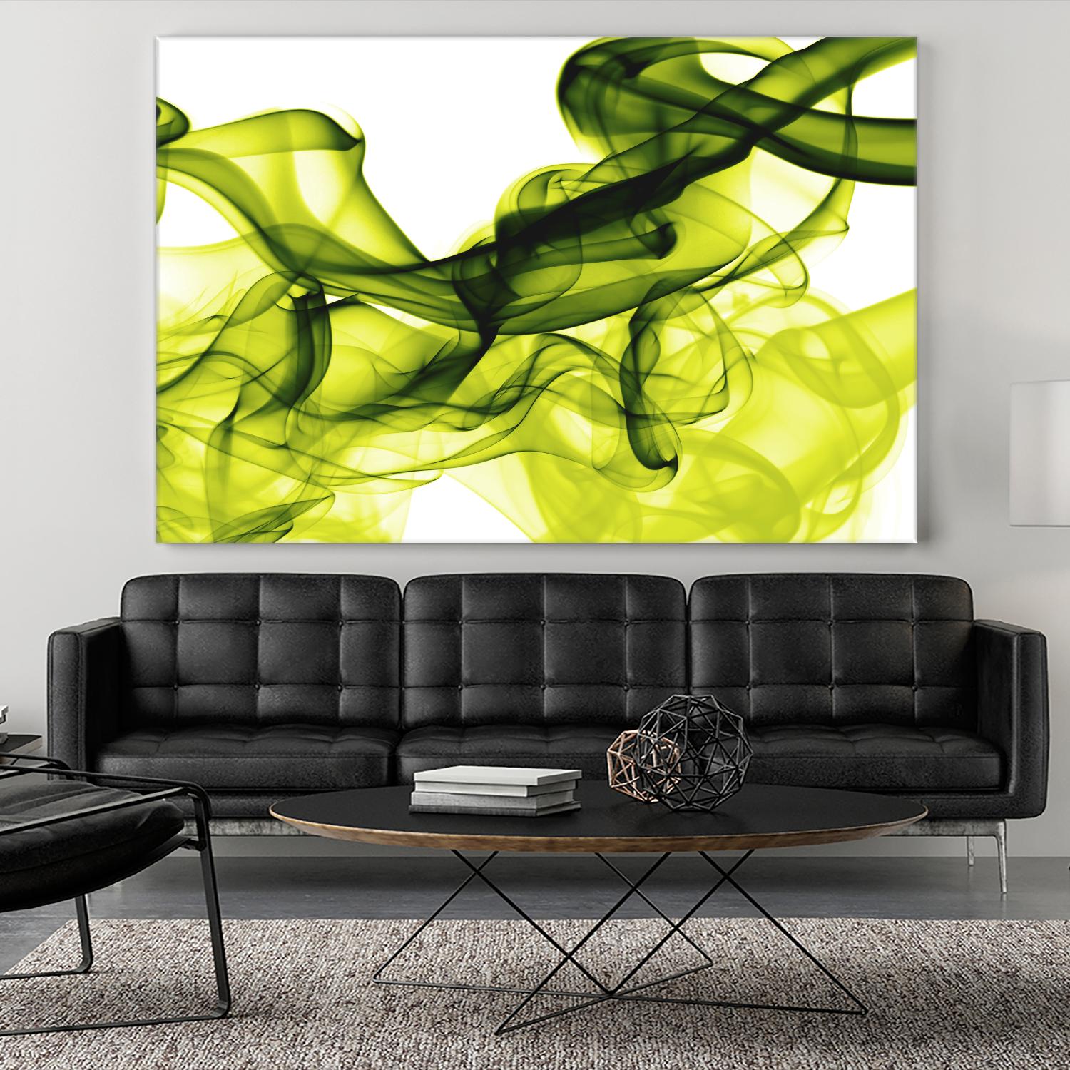 Green Smoke by GI ArtLab on GIANT ART - white abstract