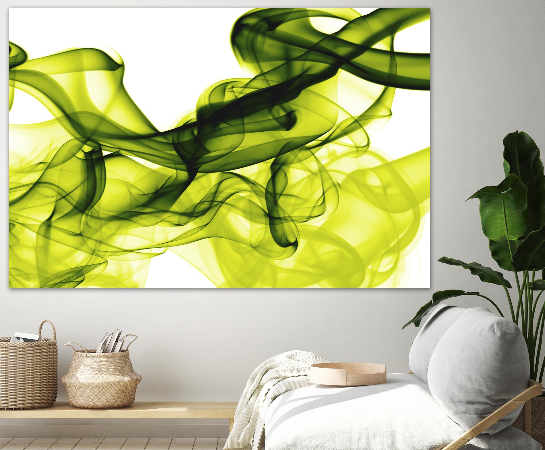 Green Smoke by GI ArtLab on GIANT ART - white abstract