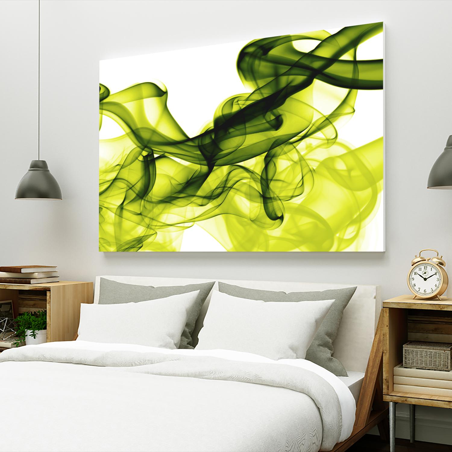Green Smoke by GI ArtLab on GIANT ART - white abstract