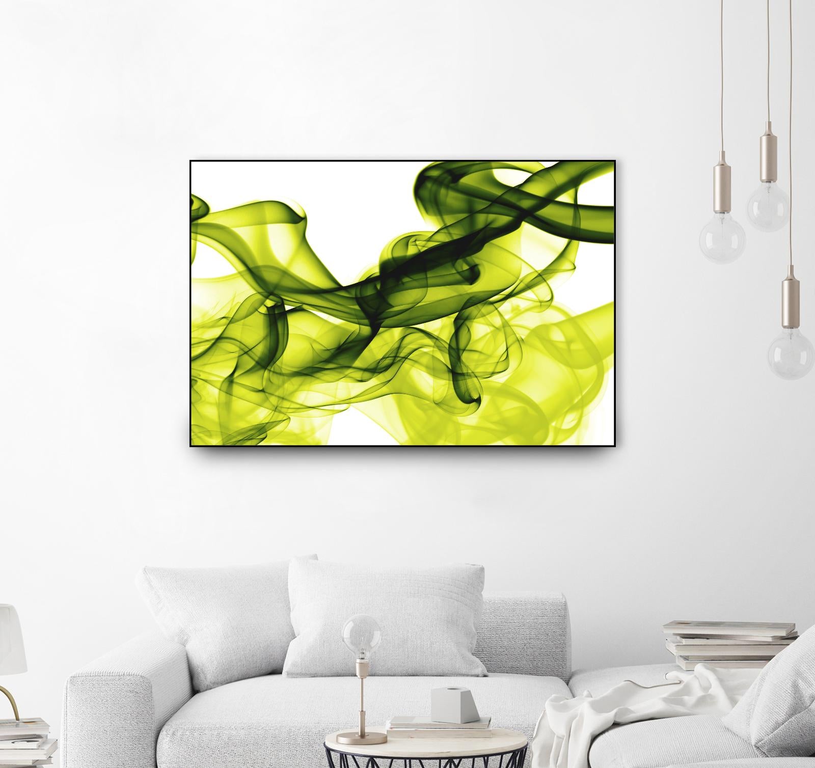 Green Smoke by GI ArtLab on GIANT ART - white abstract