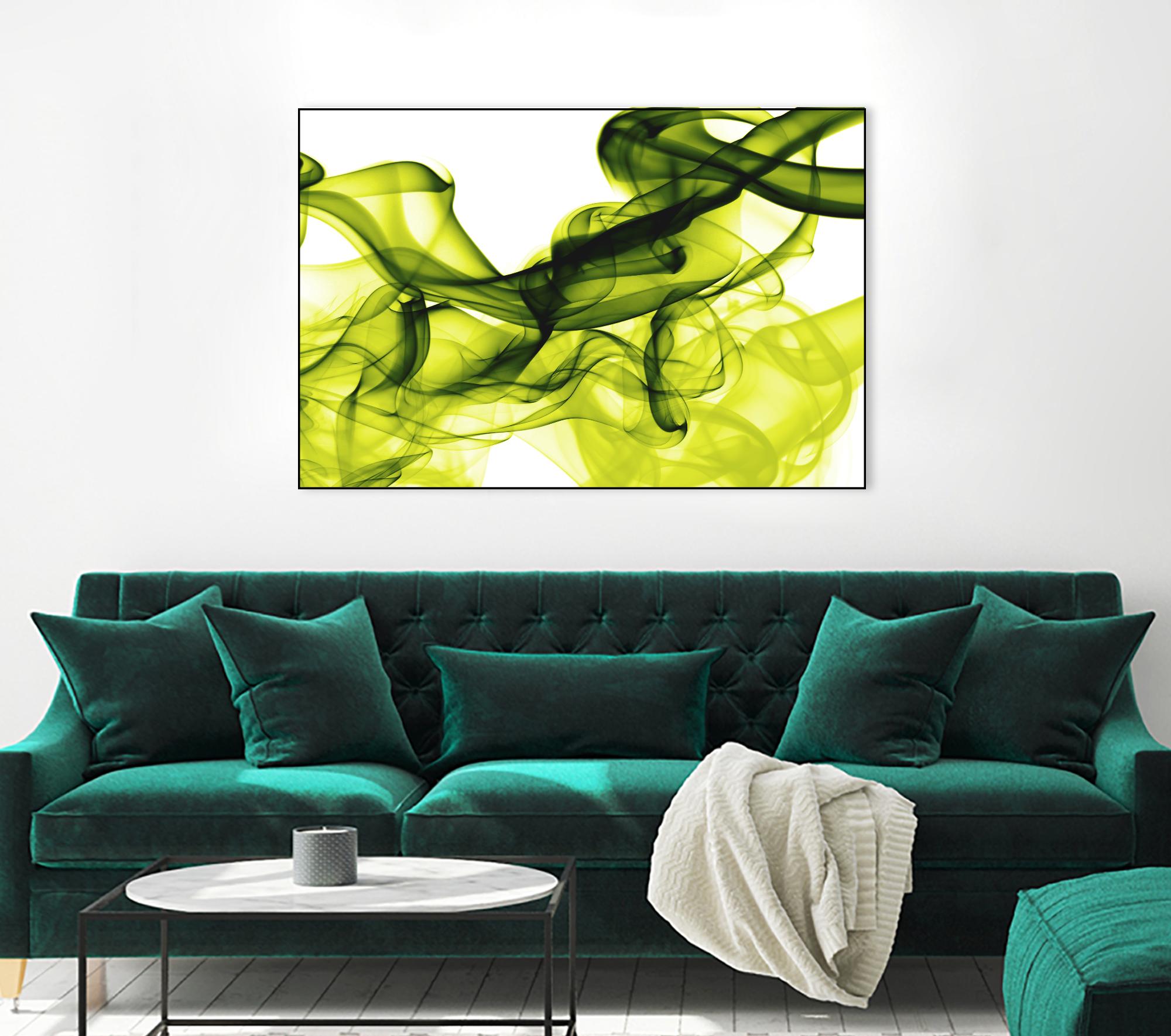 Green Smoke by GI ArtLab on GIANT ART - white abstract