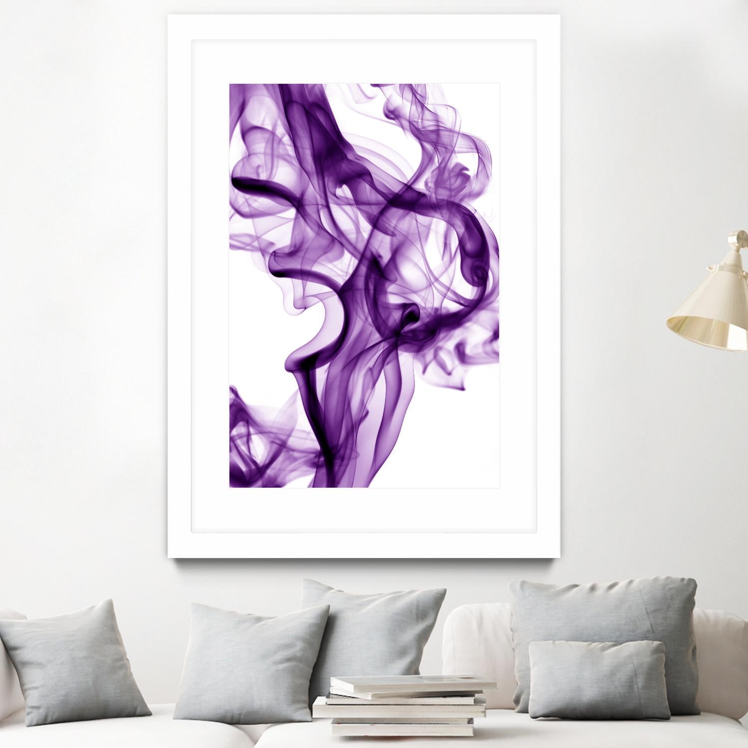 Purple Smoke by GI ArtLab on GIANT ART - white abstract