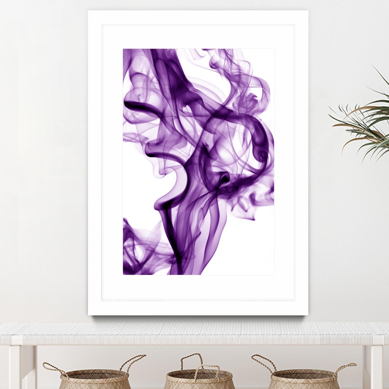 Purple Smoke by GI ArtLab on GIANT ART - white abstract