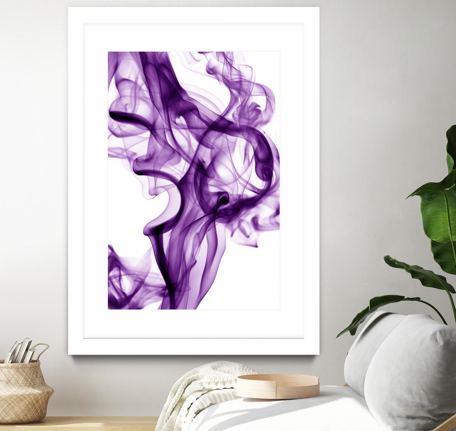 Purple Smoke by GI ArtLab on GIANT ART - white abstract