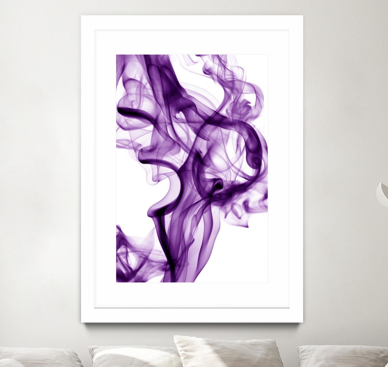 Purple Smoke by GI ArtLab on GIANT ART - white abstract