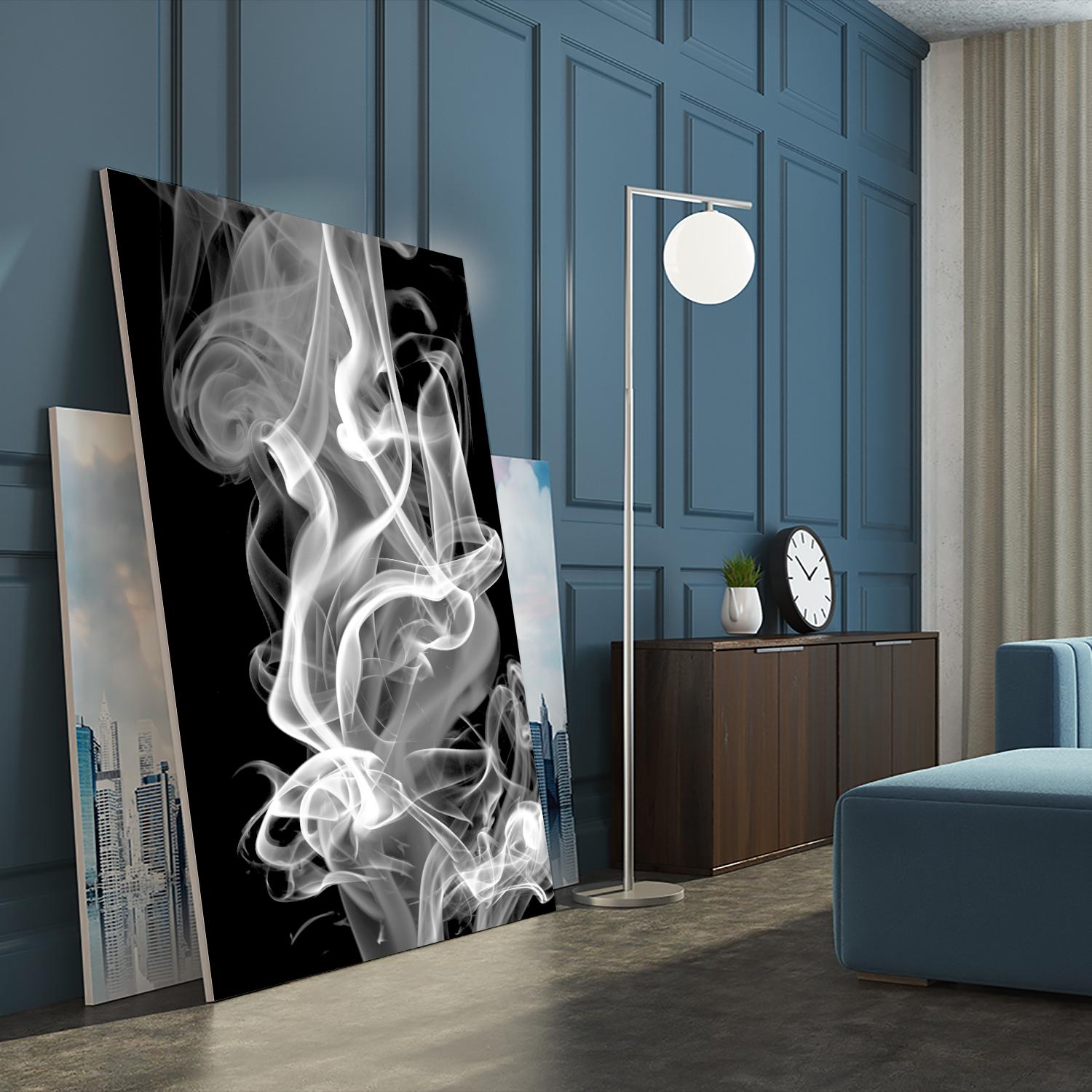 Black Smoke Abstract by GI ArtLab on GIANT ART - black abstract