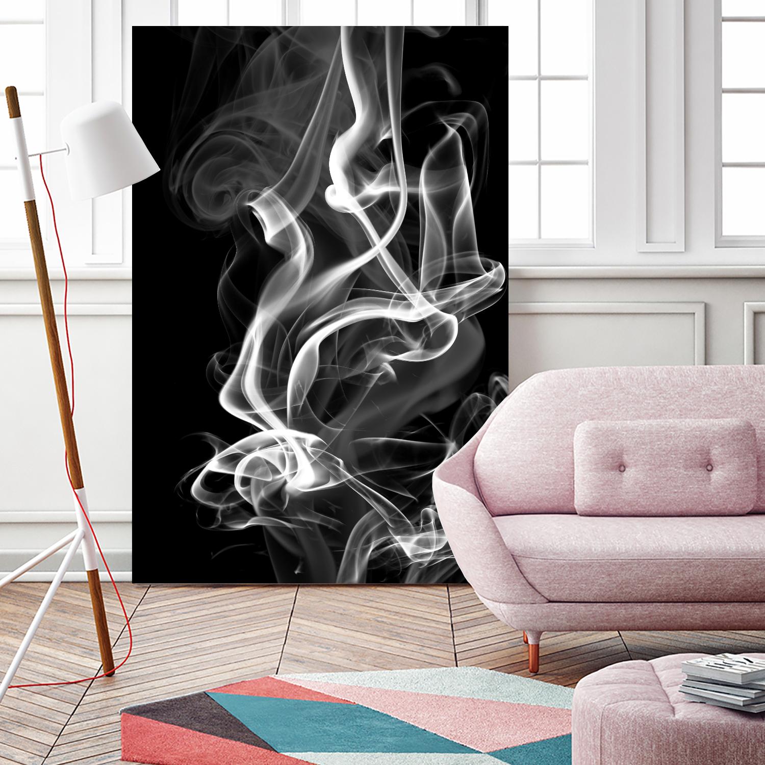Black Smoke Abstract by GI ArtLab on GIANT ART - black abstract