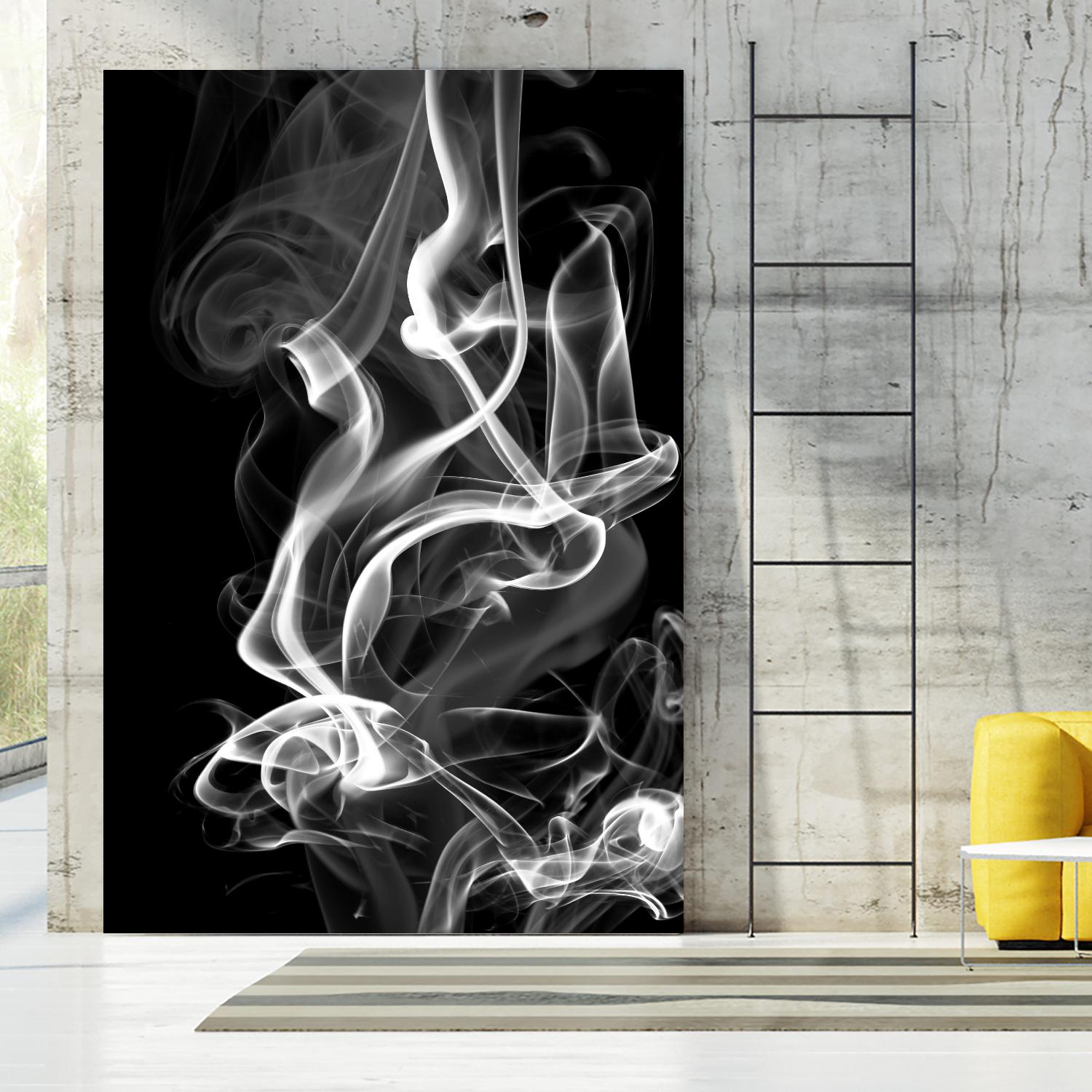 Black Smoke Abstract by GI ArtLab on GIANT ART - black abstract