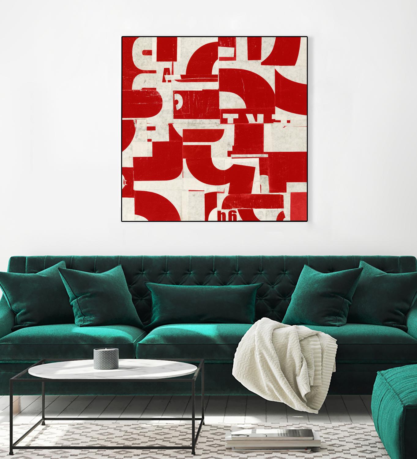 Methodical by JB Hall on GIANT ART - red abstract