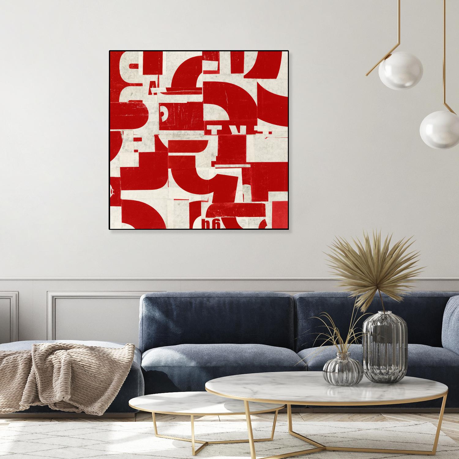 Methodical by JB Hall on GIANT ART - red abstract