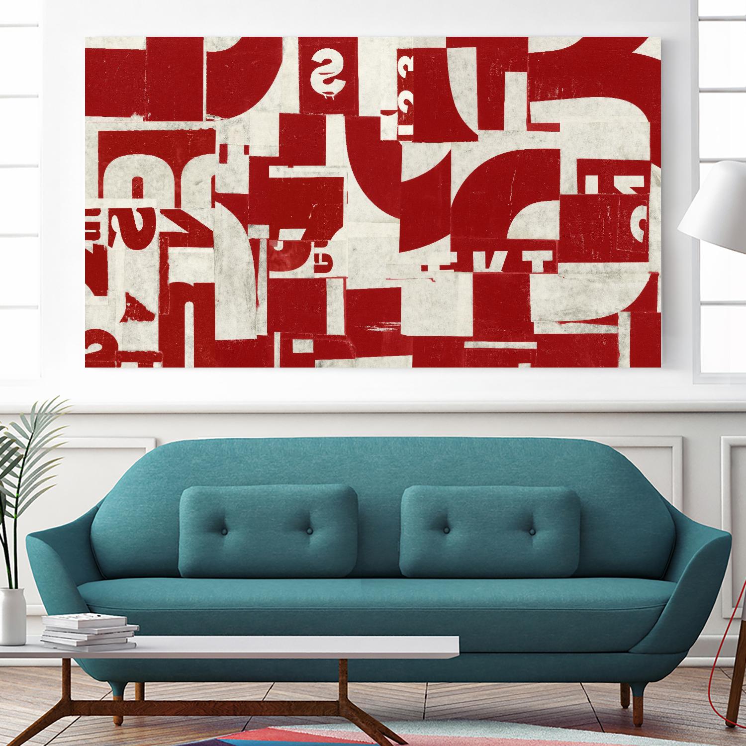 Allied by JB Hall on GIANT ART - red abstract