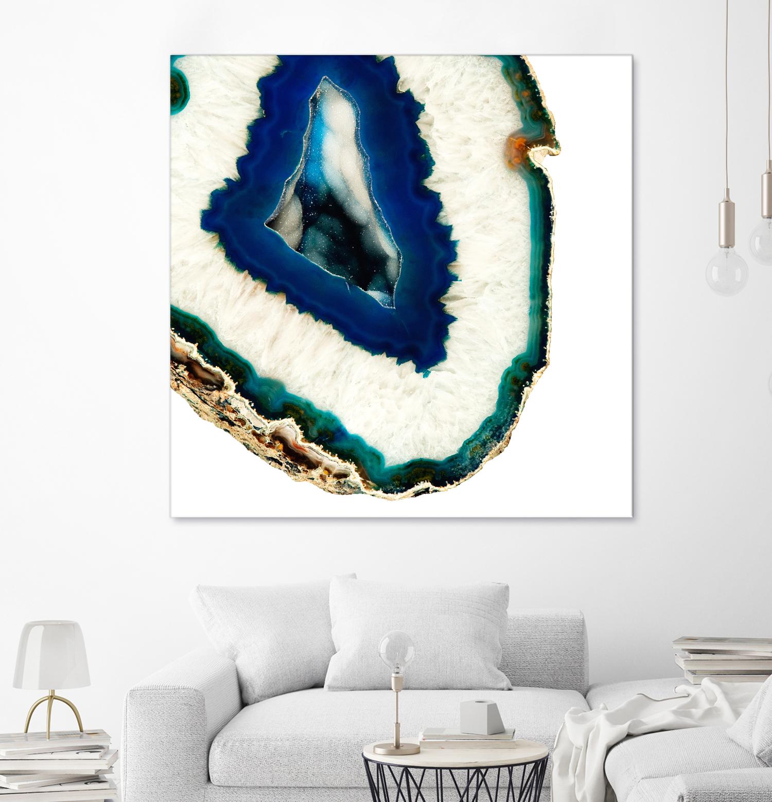 Mediterranean Agate A by GI ArtLab on GIANT ART - blue abstract agate