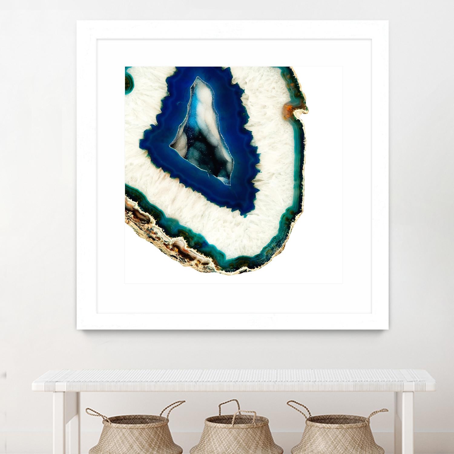 Mediterranean Agate A by GI ArtLab on GIANT ART - blue abstract agate