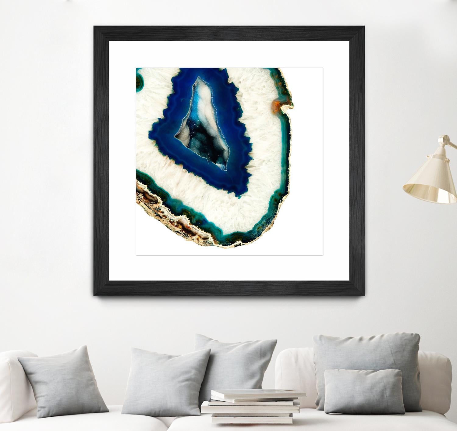 Mediterranean Agate A by GI ArtLab on GIANT ART - blue abstract agate