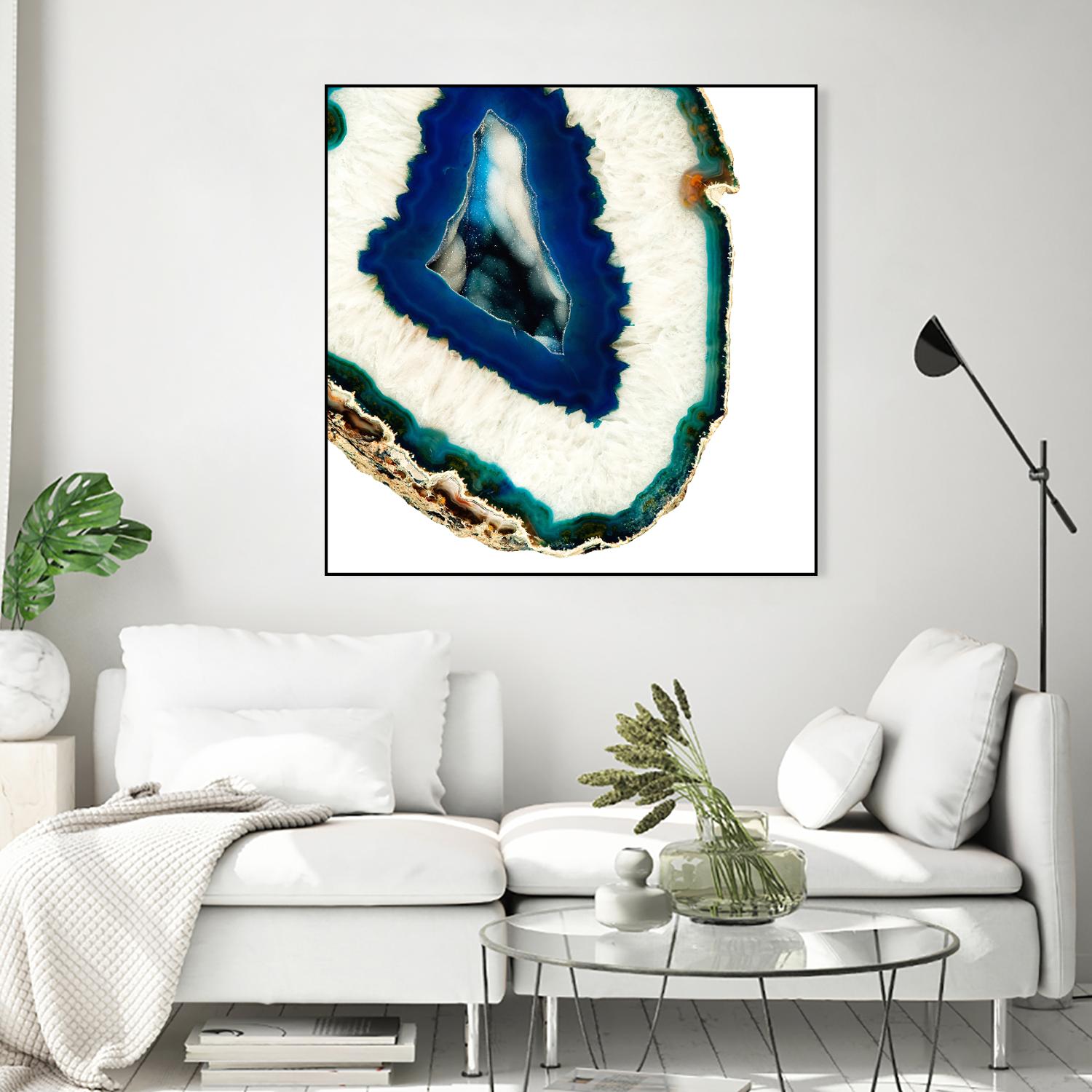 Mediterranean Agate A by GI ArtLab on GIANT ART - blue abstract agate