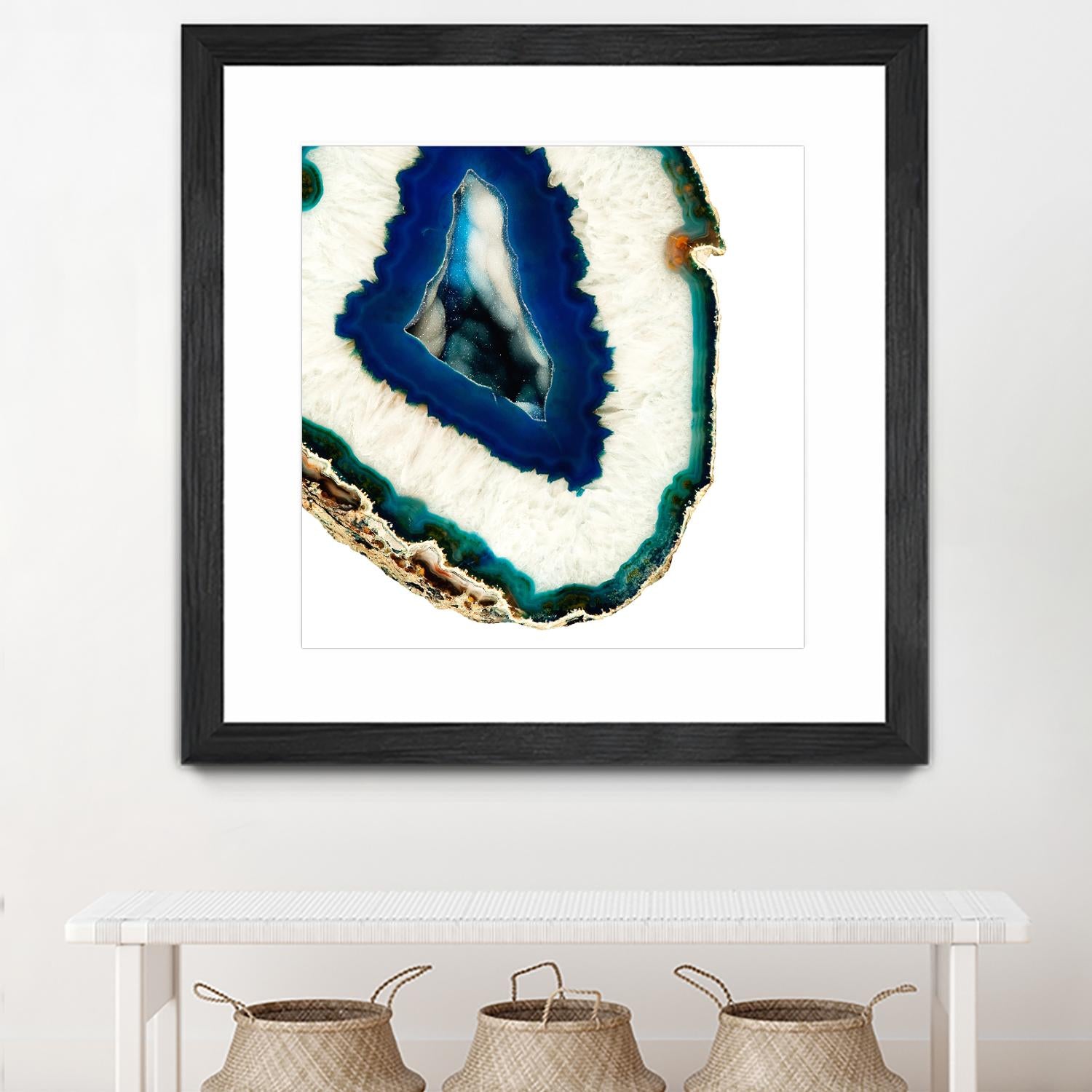 Mediterranean Agate A by GI ArtLab on GIANT ART - blue abstract agate