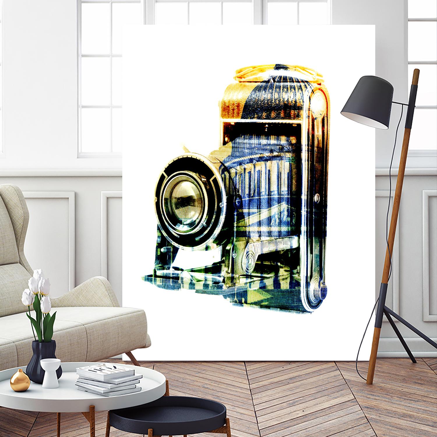 Vintage Washington DC by GI ArtLab on GIANT ART - yellow pop art - alternative