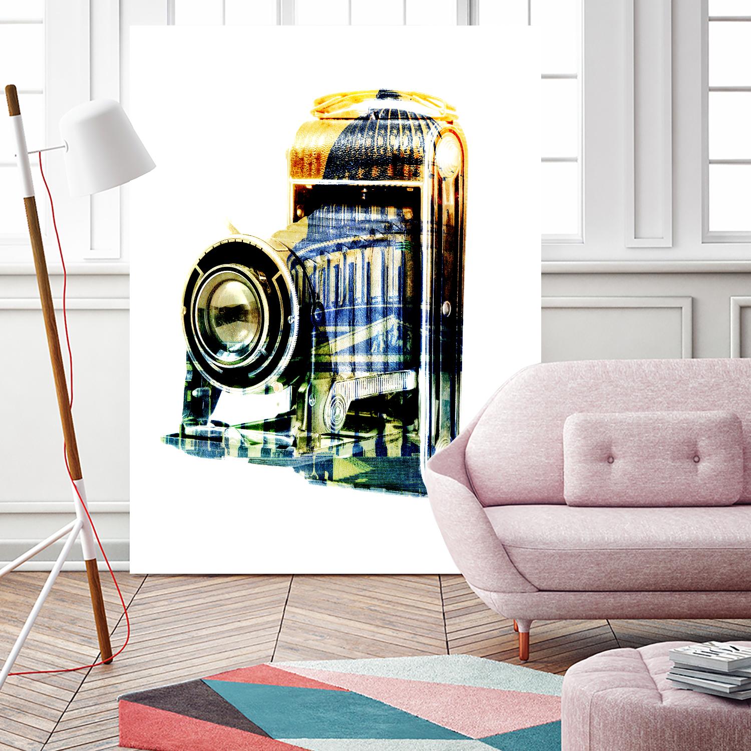 Vintage Washington DC by GI ArtLab on GIANT ART - yellow pop art - alternative
