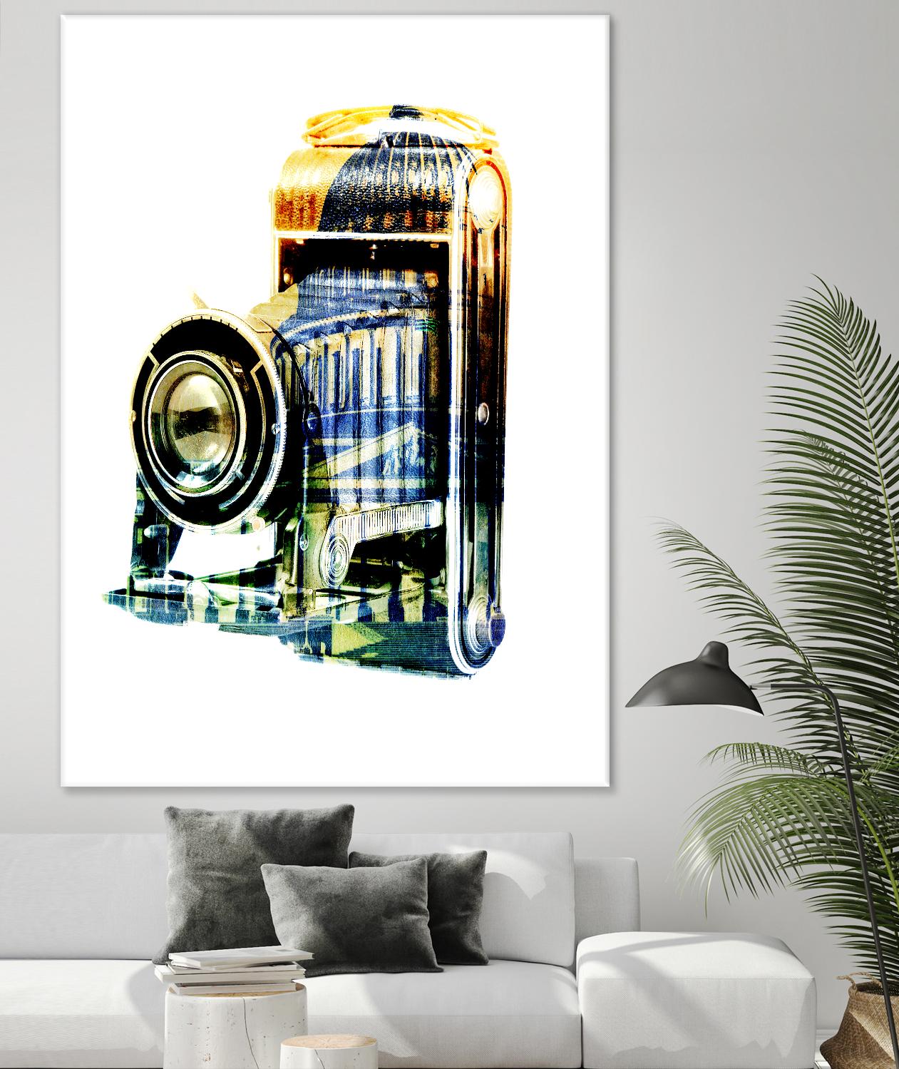 Vintage Washington DC by GI ArtLab on GIANT ART - yellow pop art - alternative