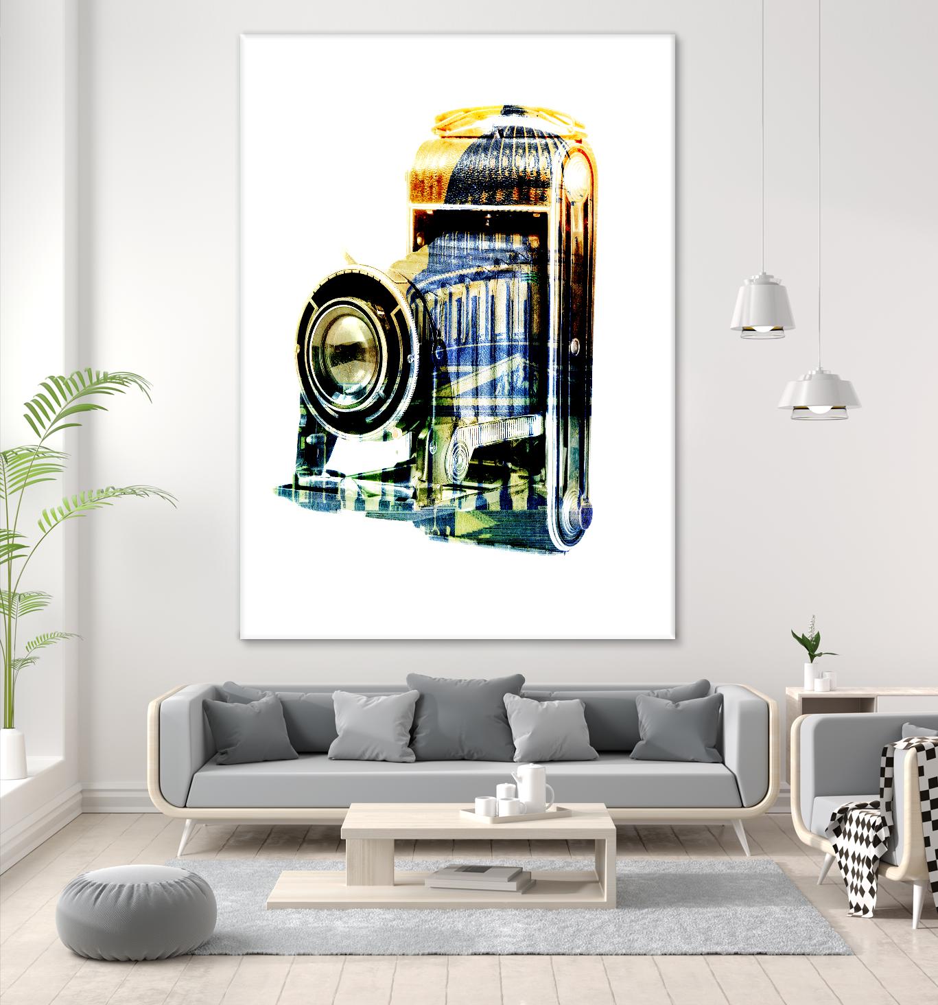 Vintage Washington DC by GI ArtLab on GIANT ART - yellow pop art - alternative