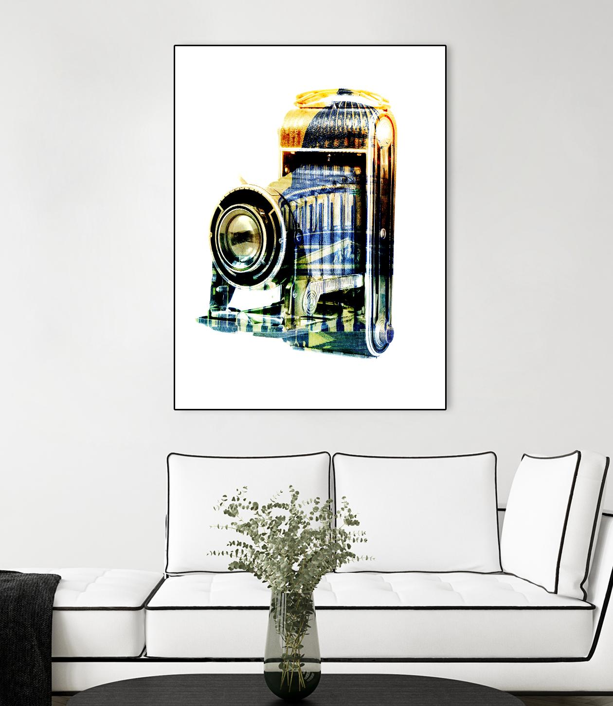 Vintage Washington DC by GI ArtLab on GIANT ART - yellow pop art - alternative