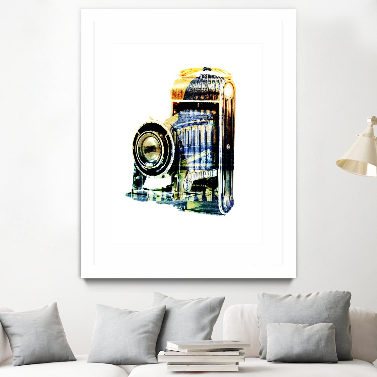 Vintage Washington DC by GI ArtLab on GIANT ART - yellow pop art - alternative