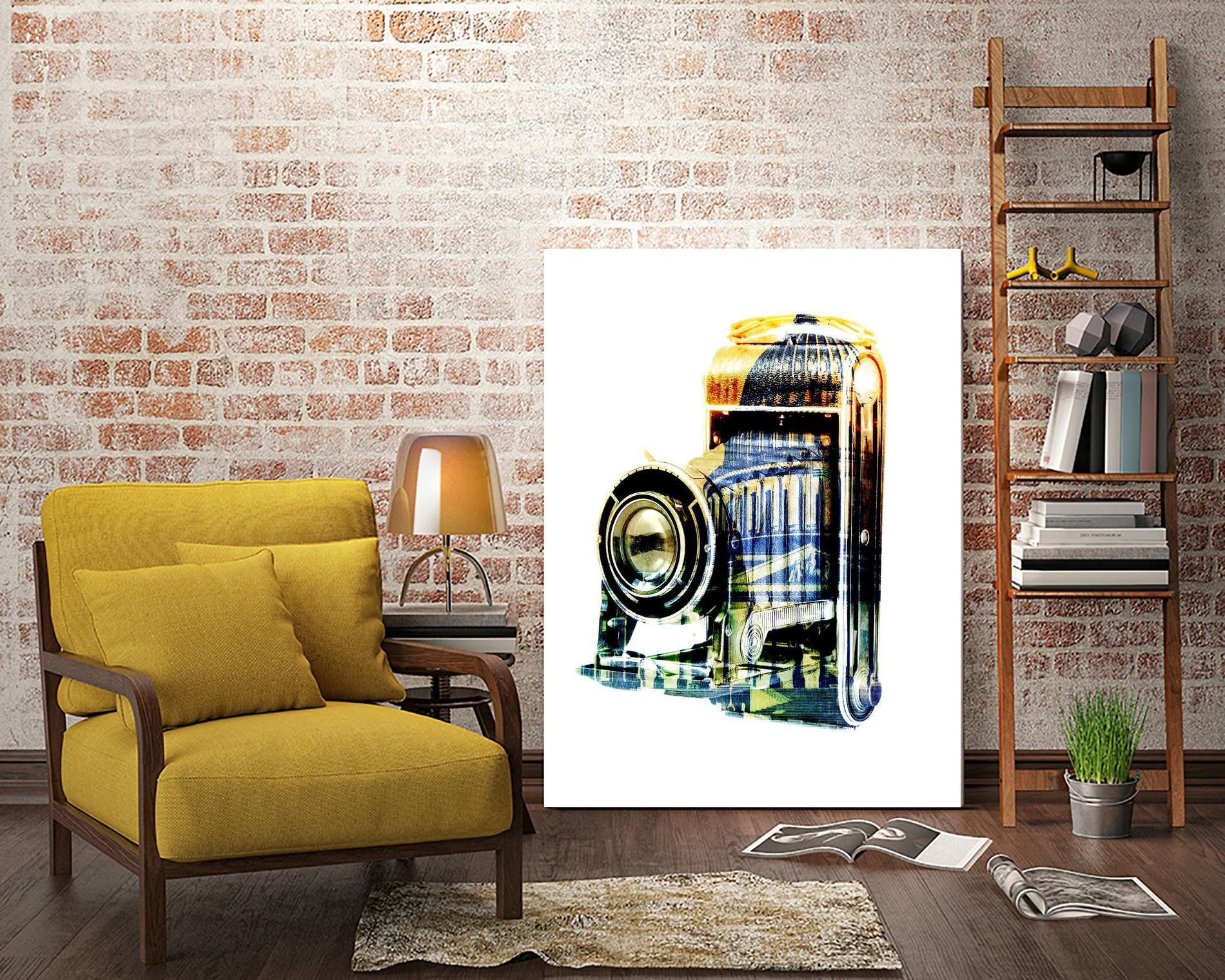 Vintage Washington DC by GI ArtLab on GIANT ART - yellow pop art - alternative