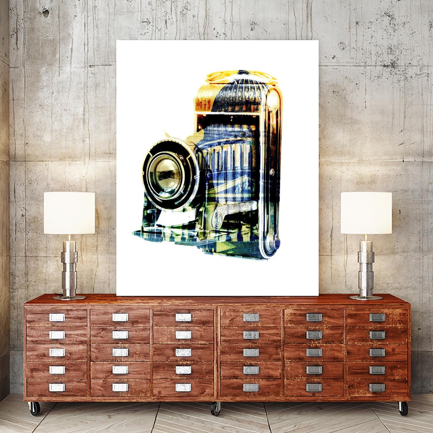 Vintage Washington DC by GI ArtLab on GIANT ART - yellow pop art - alternative