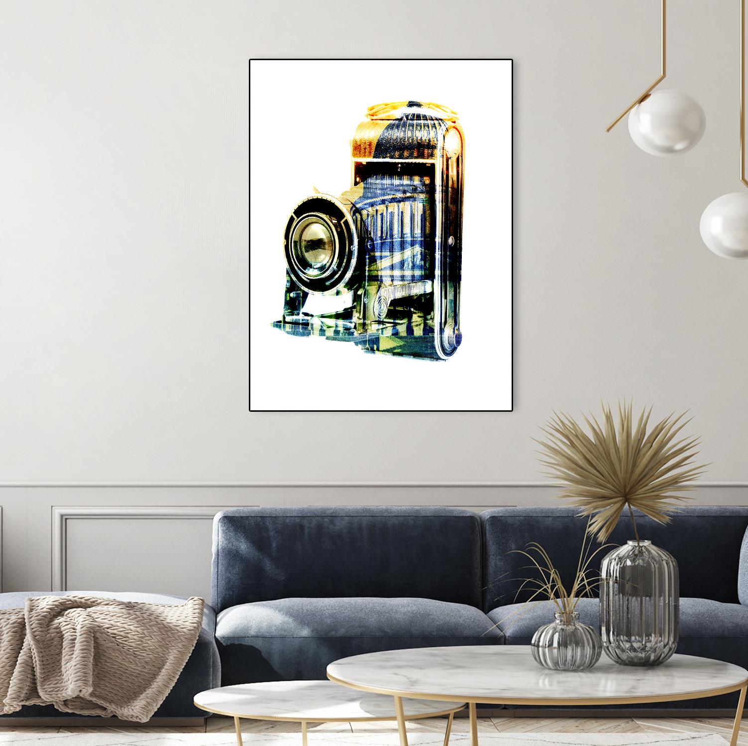 Vintage Washington DC by GI ArtLab on GIANT ART - yellow pop art - alternative