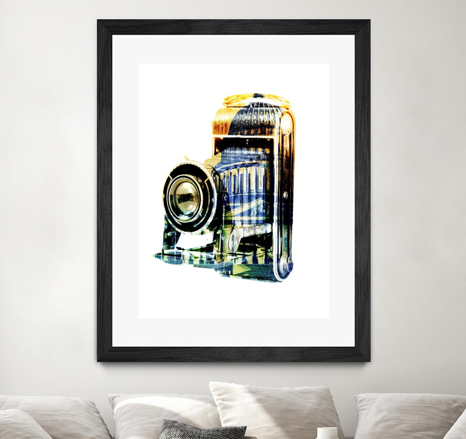 Vintage Washington DC by GI ArtLab on GIANT ART - yellow pop art - alternative
