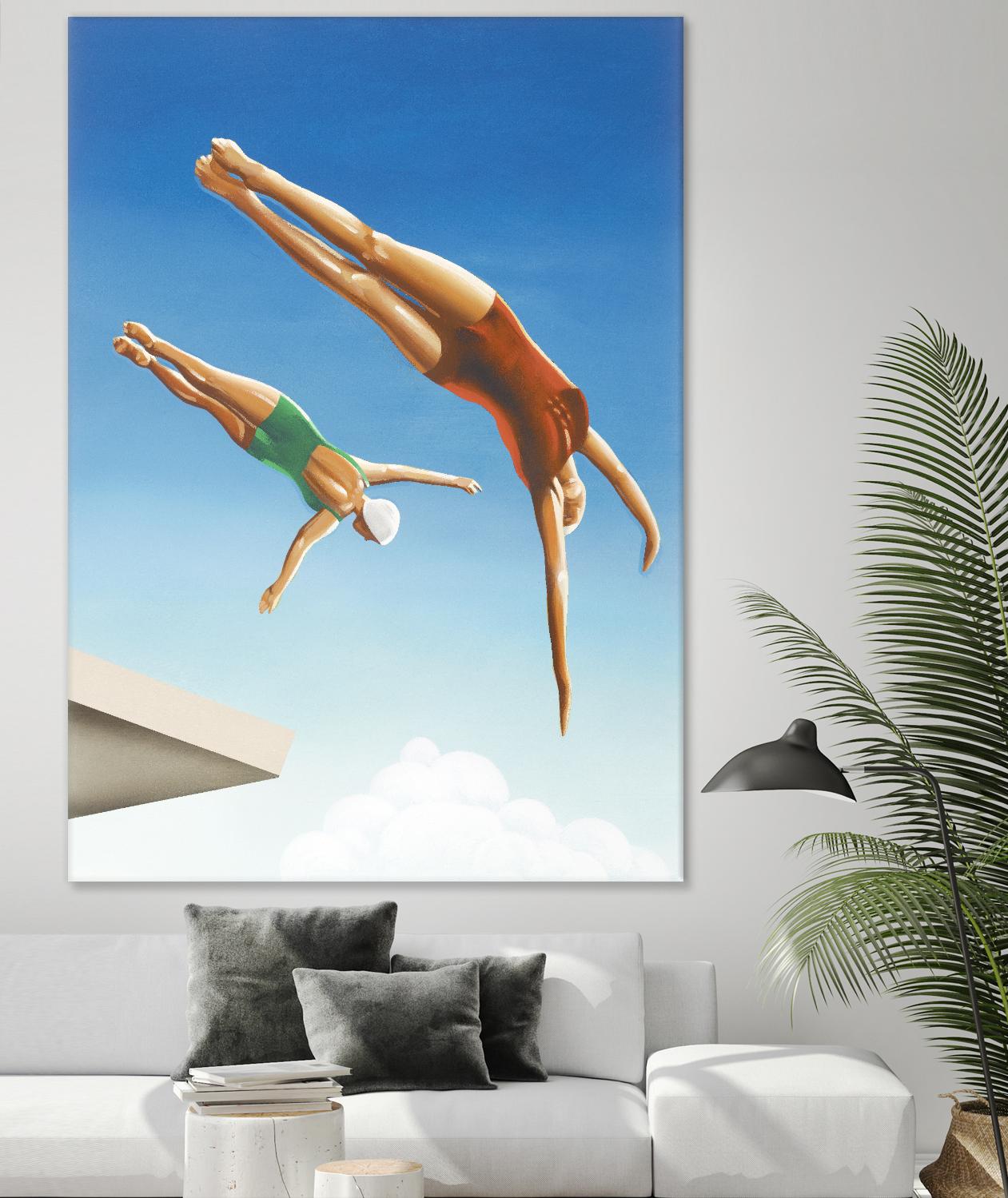 High Dive by Gregory Garrett on GIANT ART - white contemporary