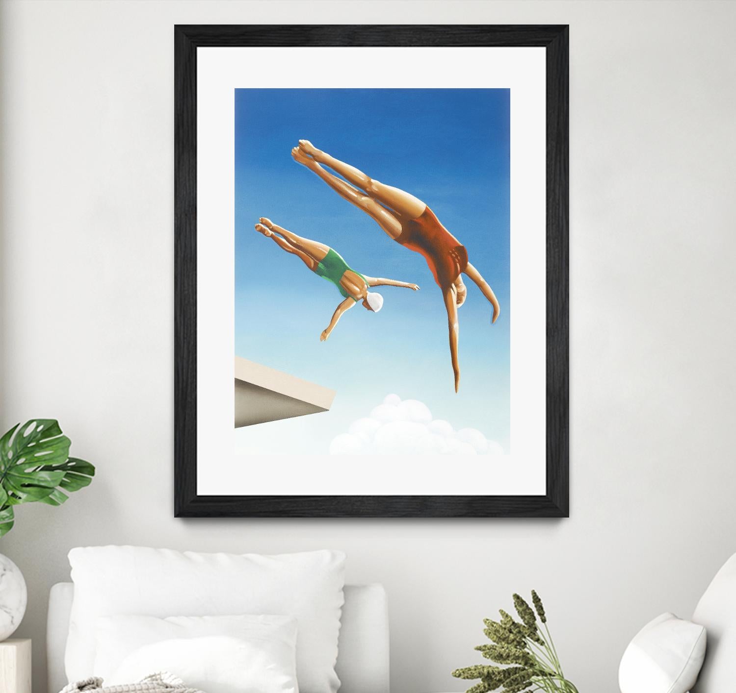 High Dive by Gregory Garrett on GIANT ART - white contemporary