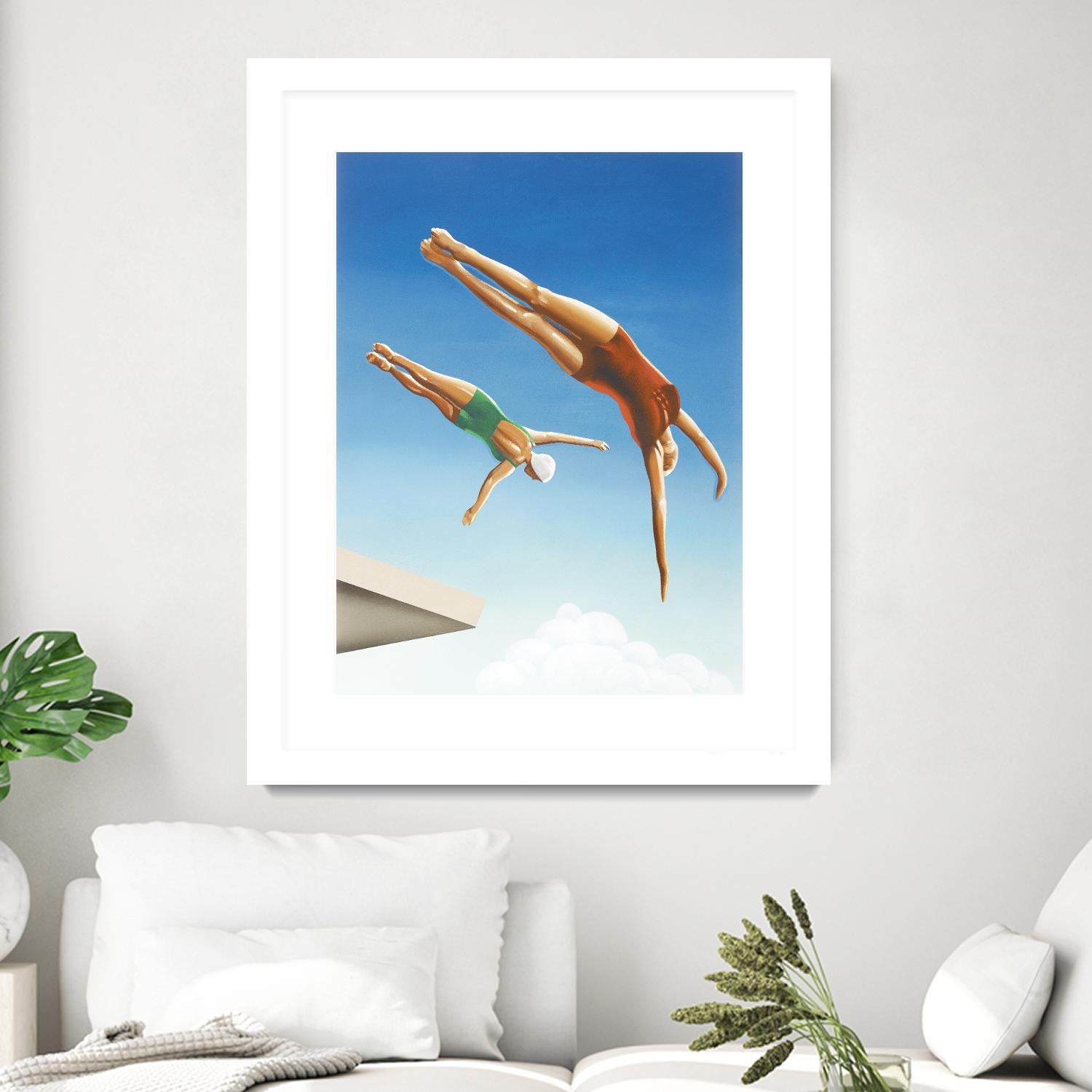 High Dive by Gregory Garrett on GIANT ART - white contemporary