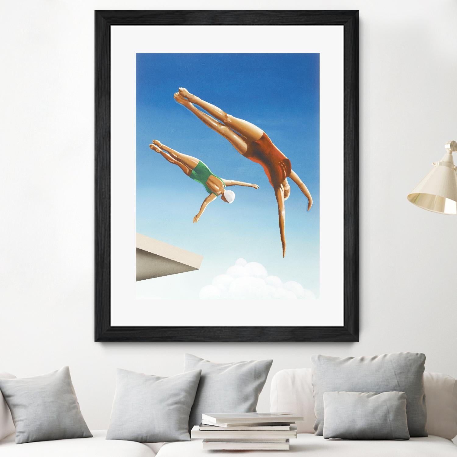 High Dive by Gregory Garrett on GIANT ART - white contemporary