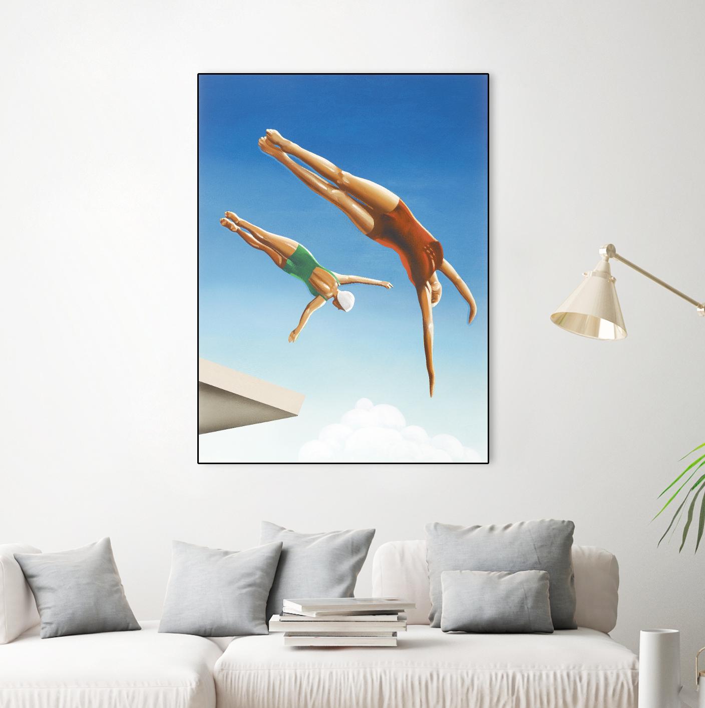 High Dive by Gregory Garrett on GIANT ART - white contemporary