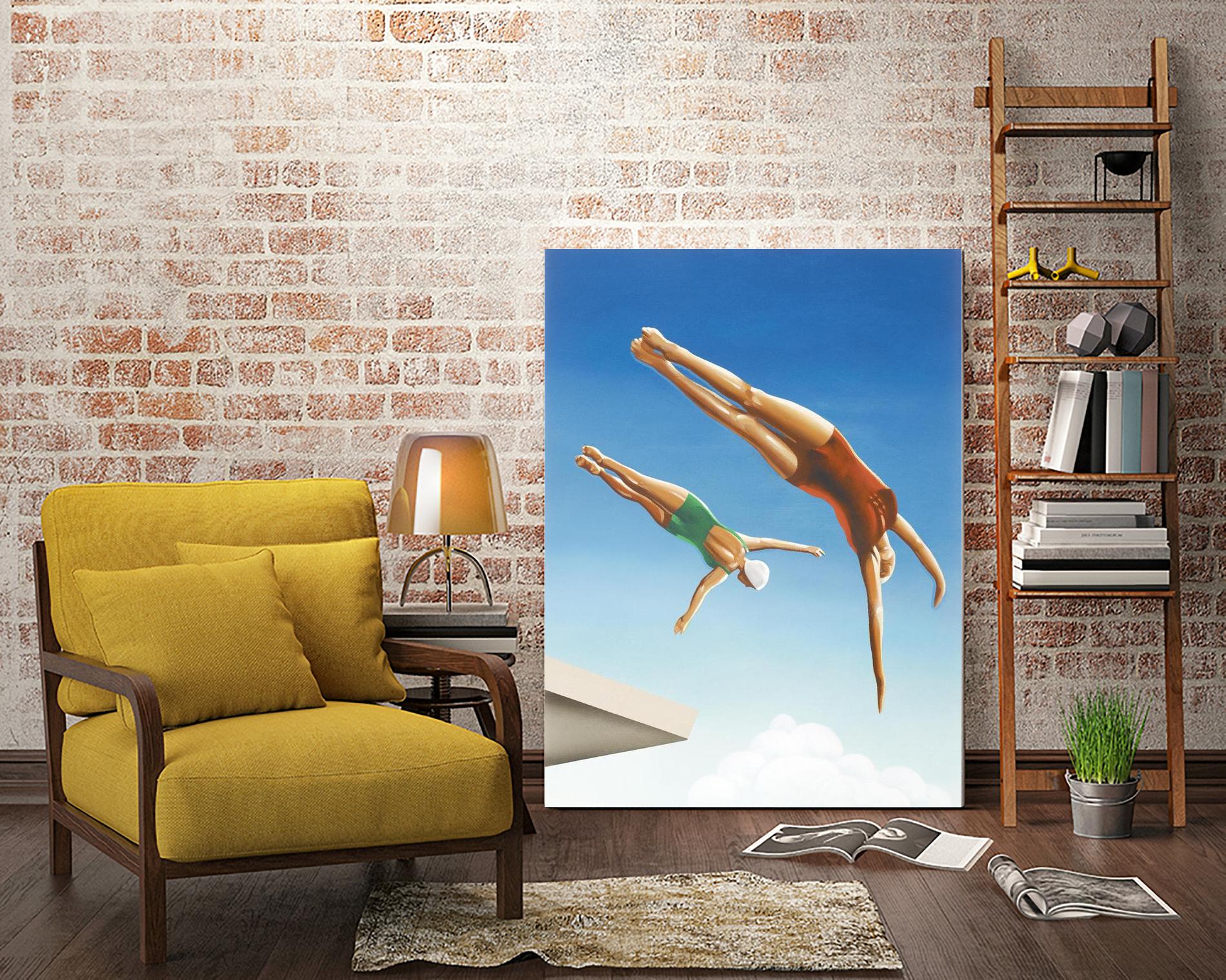 High Dive by Gregory Garrett on GIANT ART - white contemporary