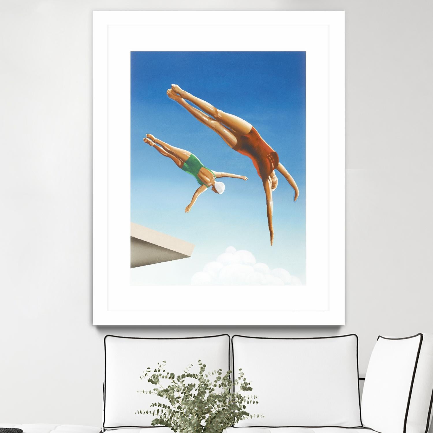 High Dive by Gregory Garrett on GIANT ART - white contemporary