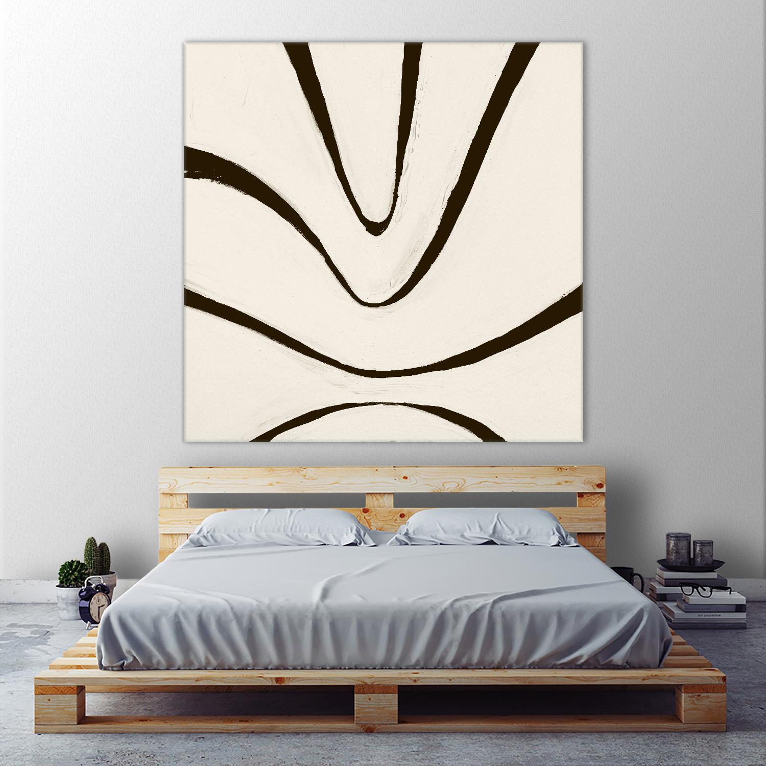 Sepia B by Franka Palek on GIANT ART - beige abstract