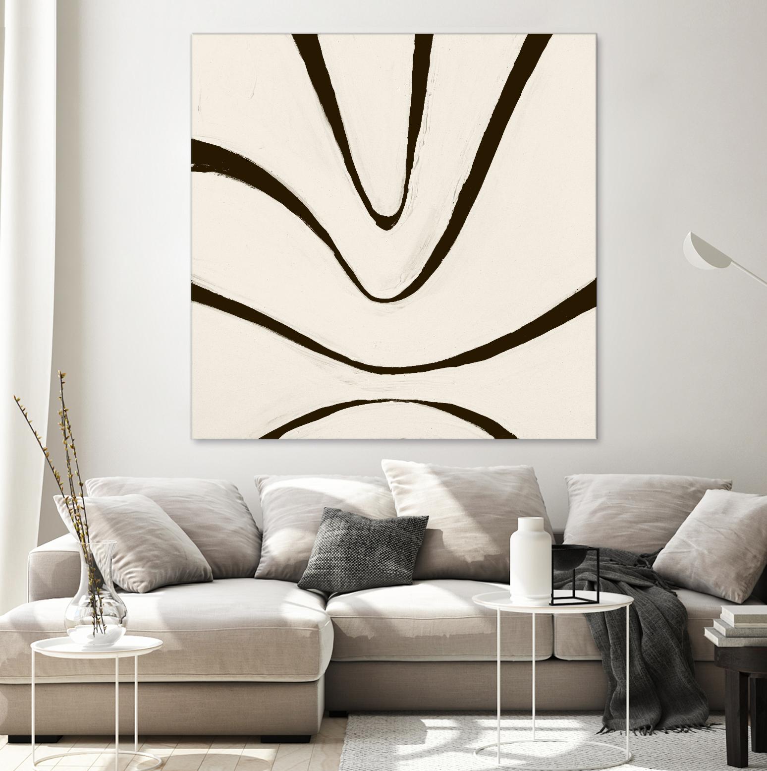 Sepia B by Franka Palek on GIANT ART - beige abstract