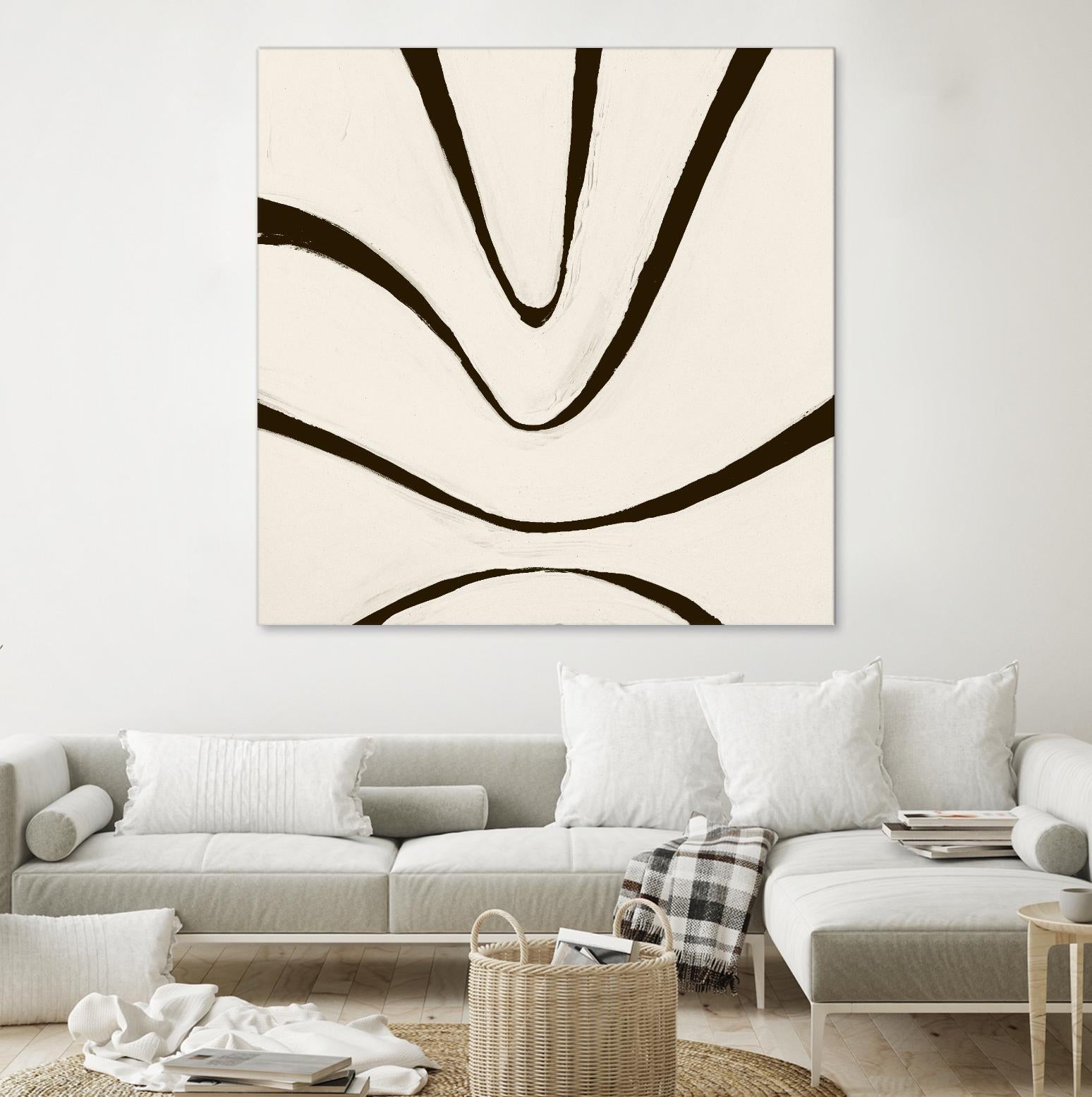 Sepia B by Franka Palek on GIANT ART - beige abstract