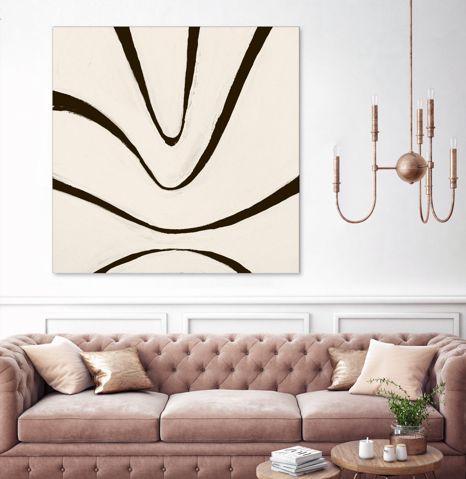 Sepia B by Franka Palek on GIANT ART - beige abstract