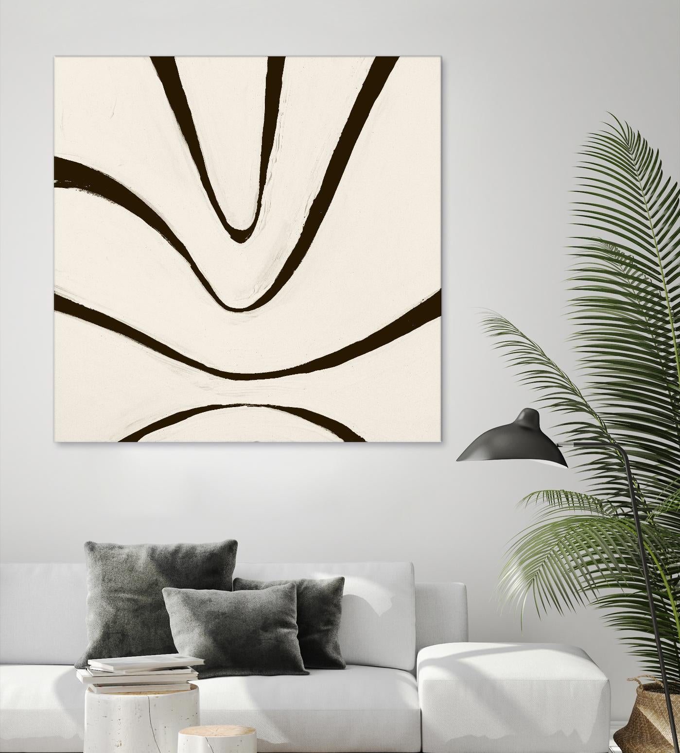 Sepia B by Franka Palek on GIANT ART - beige abstract