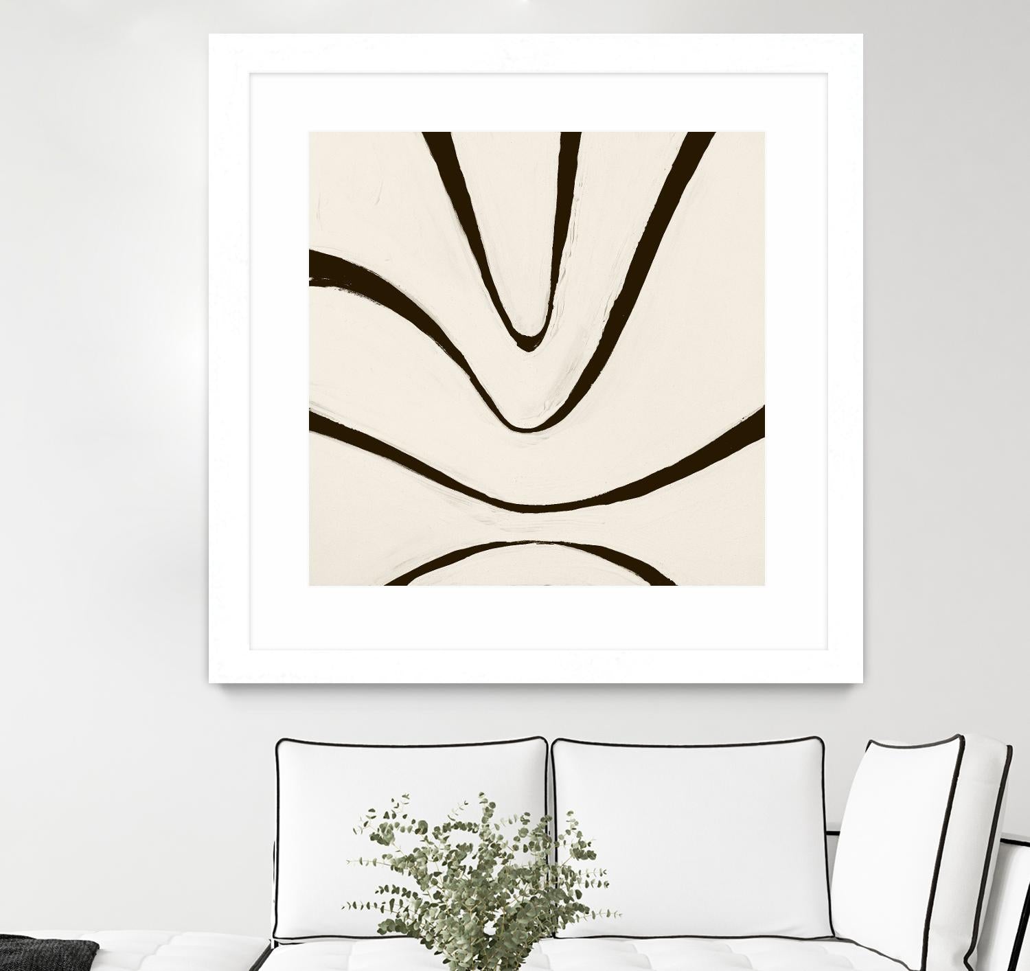 Sepia B by Franka Palek on GIANT ART - beige abstract