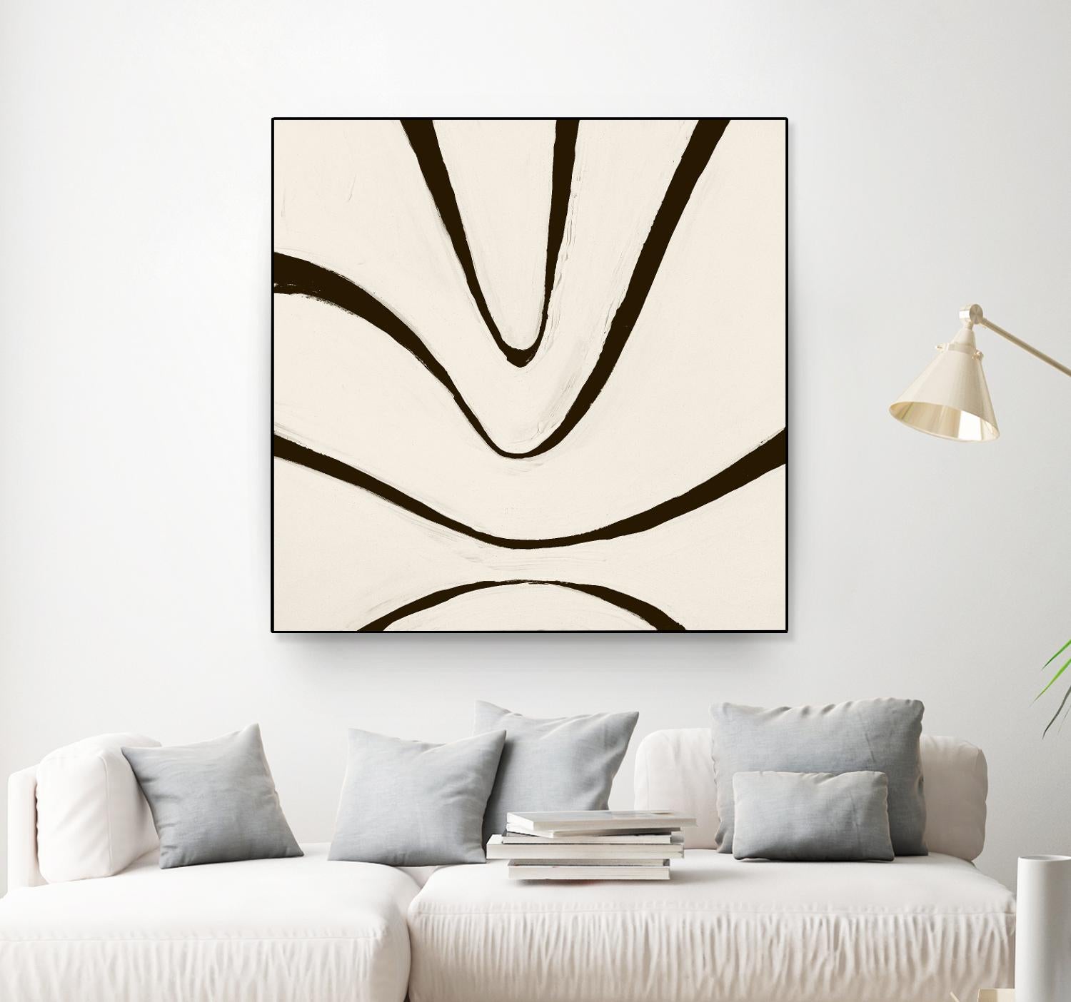 Sepia B by Franka Palek on GIANT ART - beige abstract