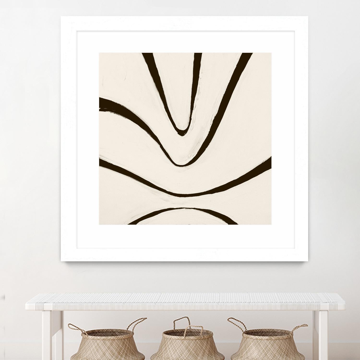 Sepia B by Franka Palek on GIANT ART - beige abstract
