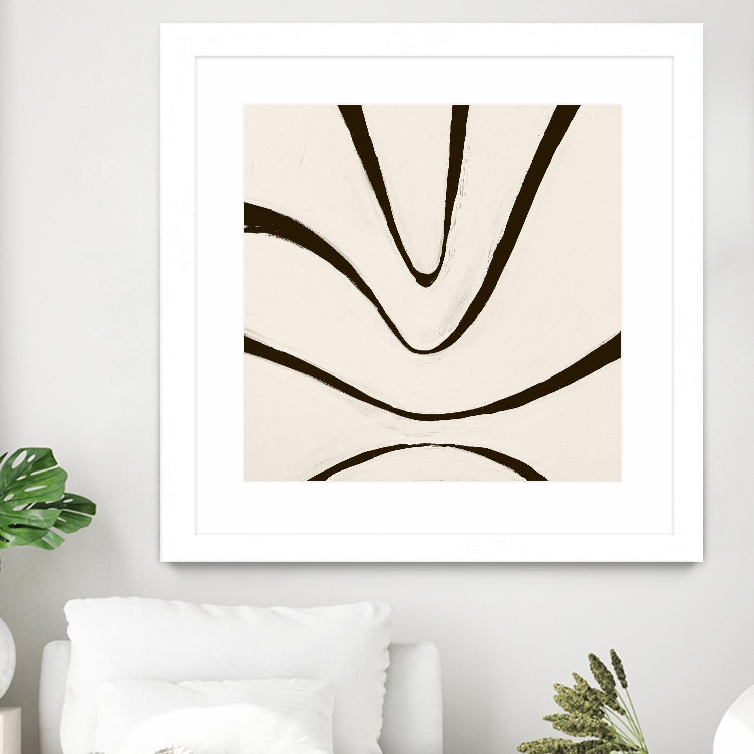 Sepia B by Franka Palek on GIANT ART - beige abstract